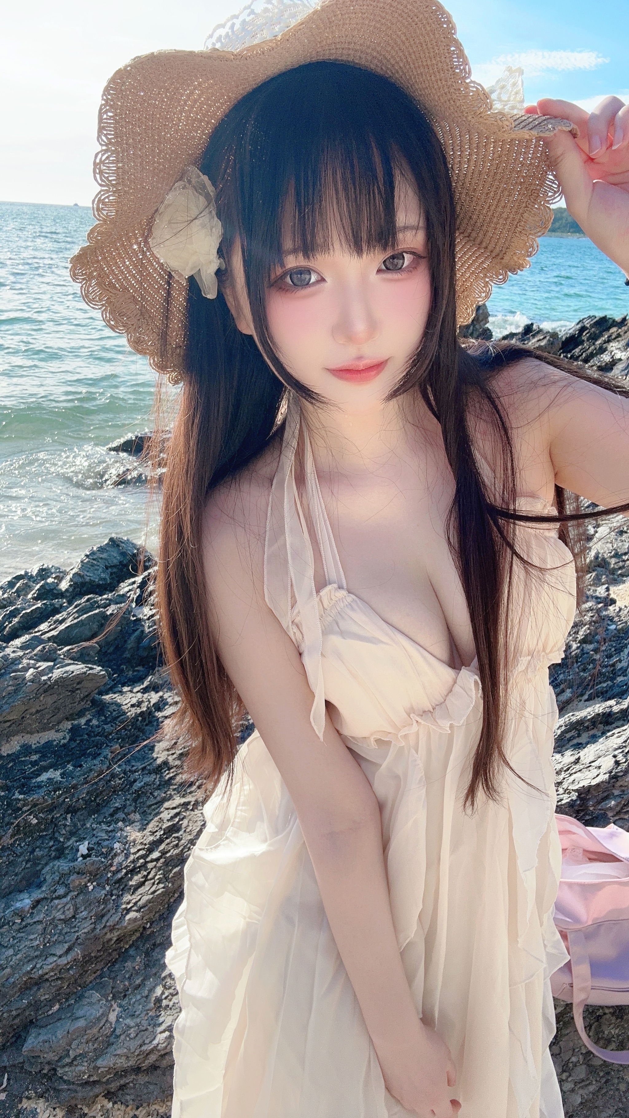 图片[1]-Yuki亭 – NO.034 2024冲绳夏日自拍册 沙滩裙 [32P]-XikXak